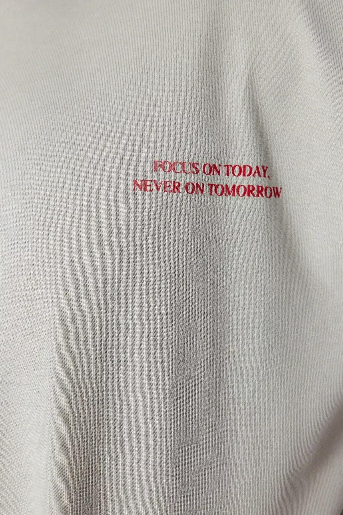 تيشيرت بقصة فضفاضة، رمادي, Gray, large image number 3