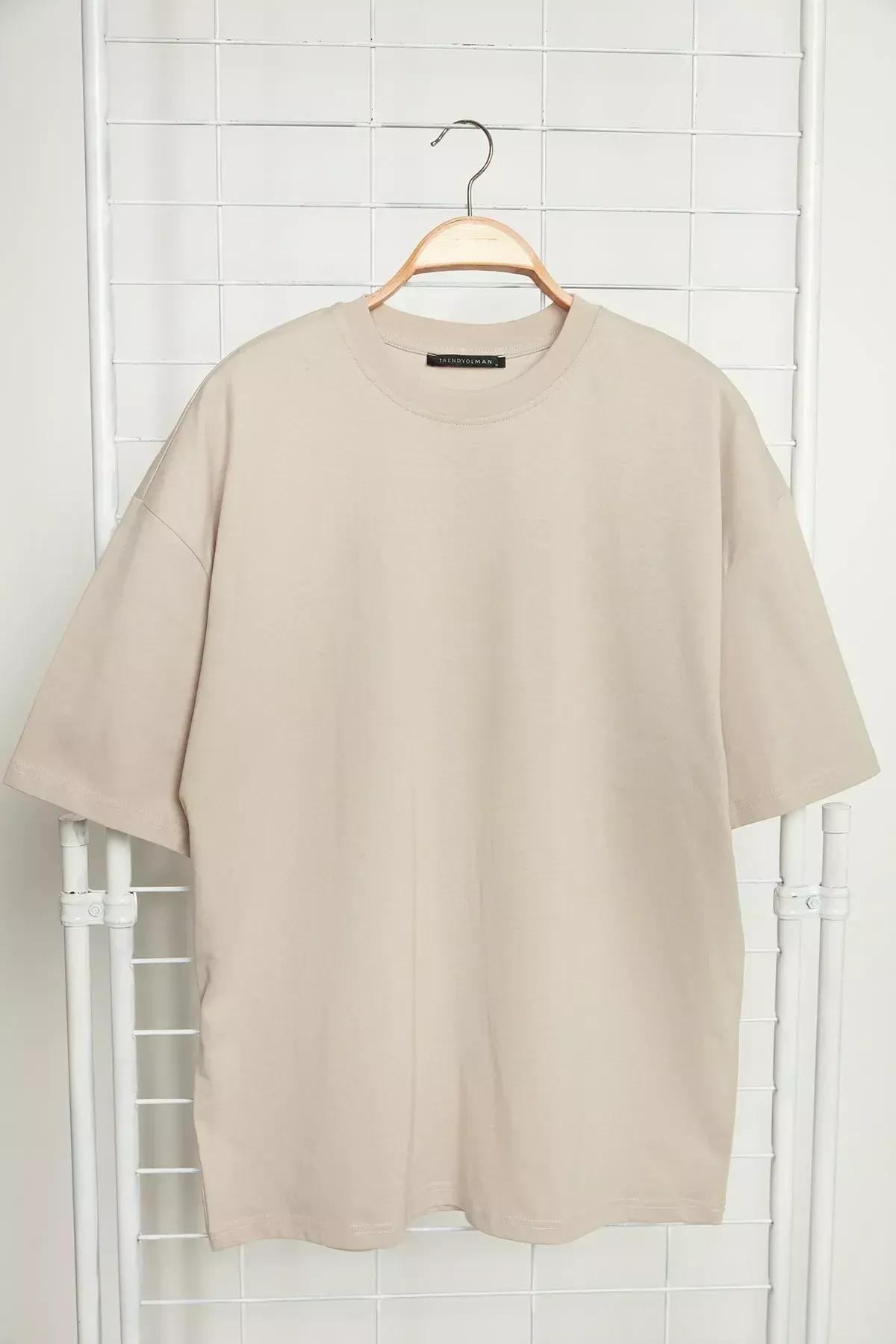 تيشيرت بقصة فضفاضة بطبعة جرافيكية، رمادي, Gray, large image number 7