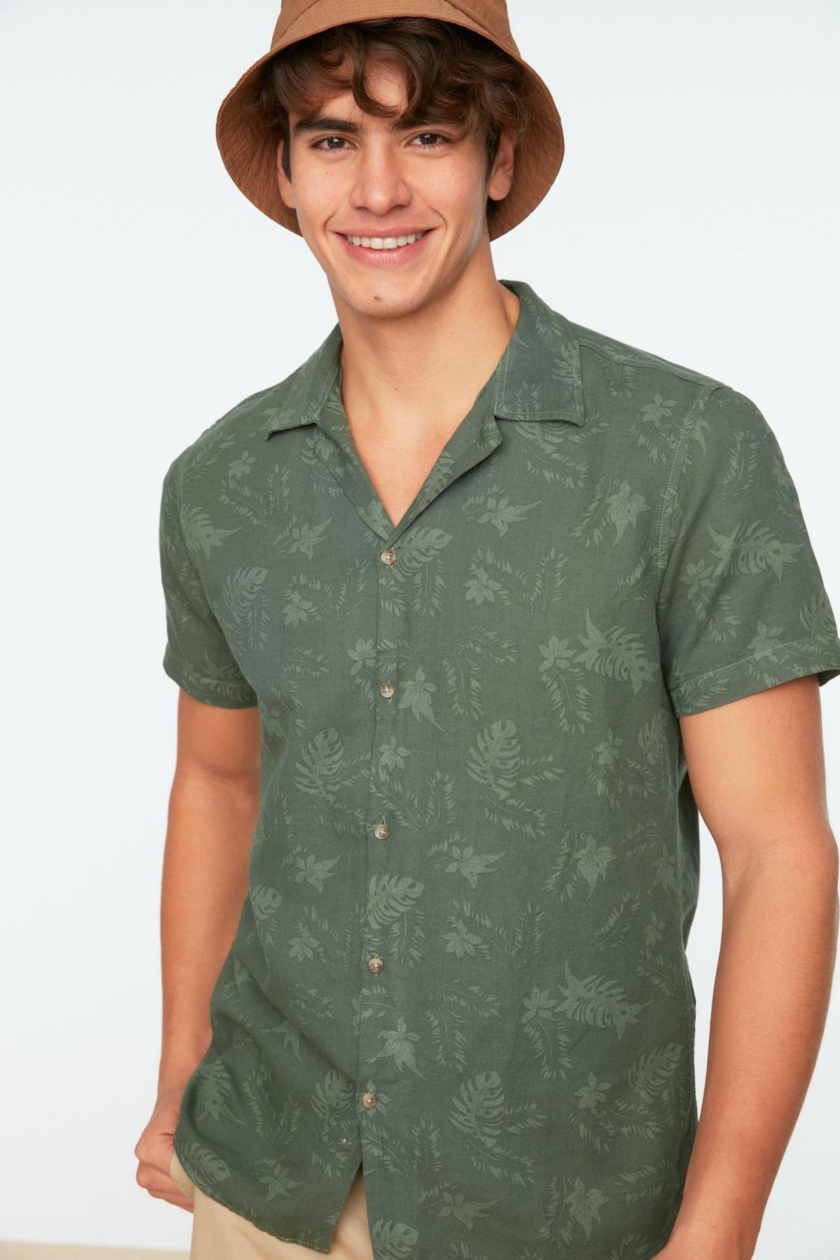 Trendyol - Khaki Tropical Shirt