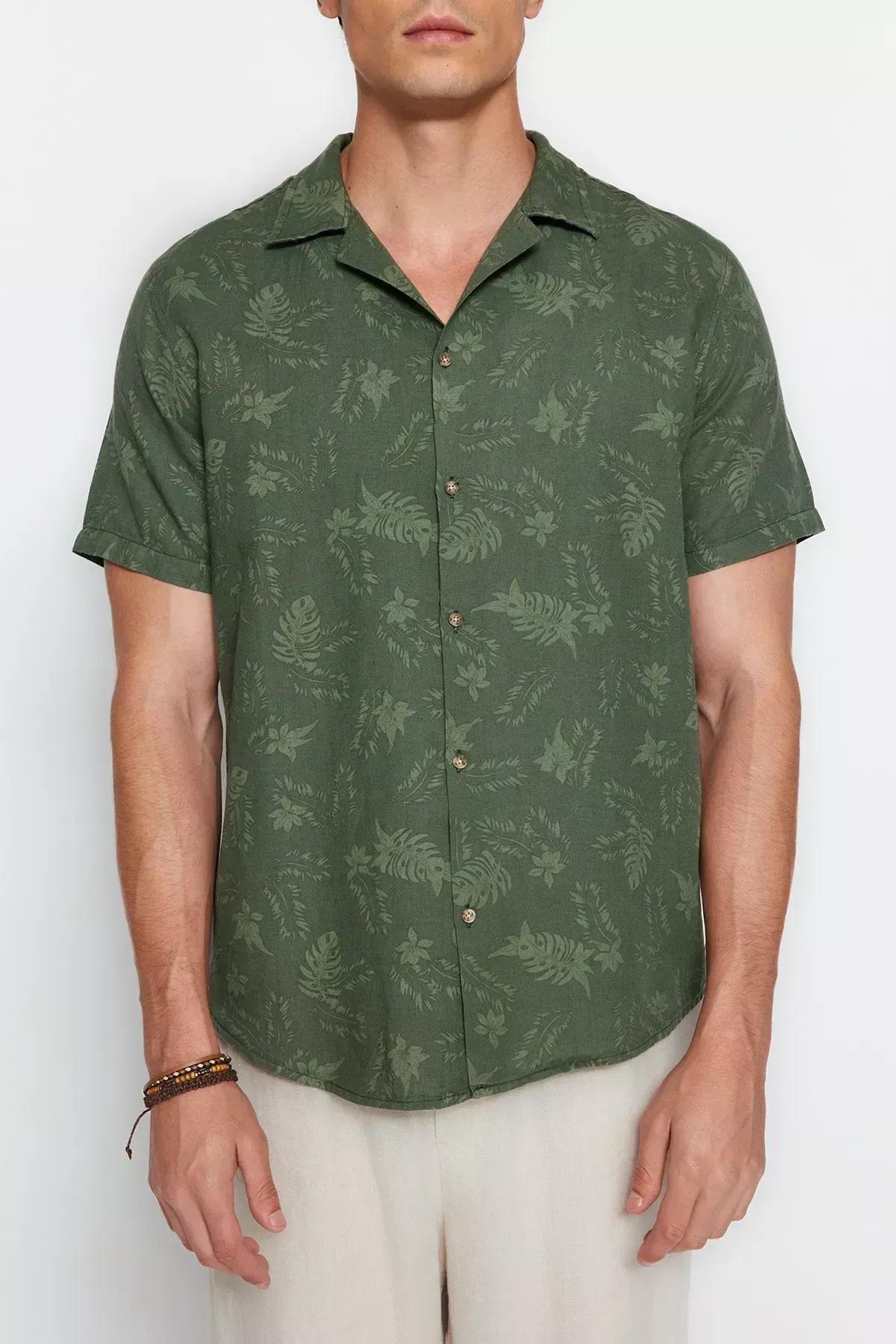 Khaki Tropical Shirt, , large image number 3