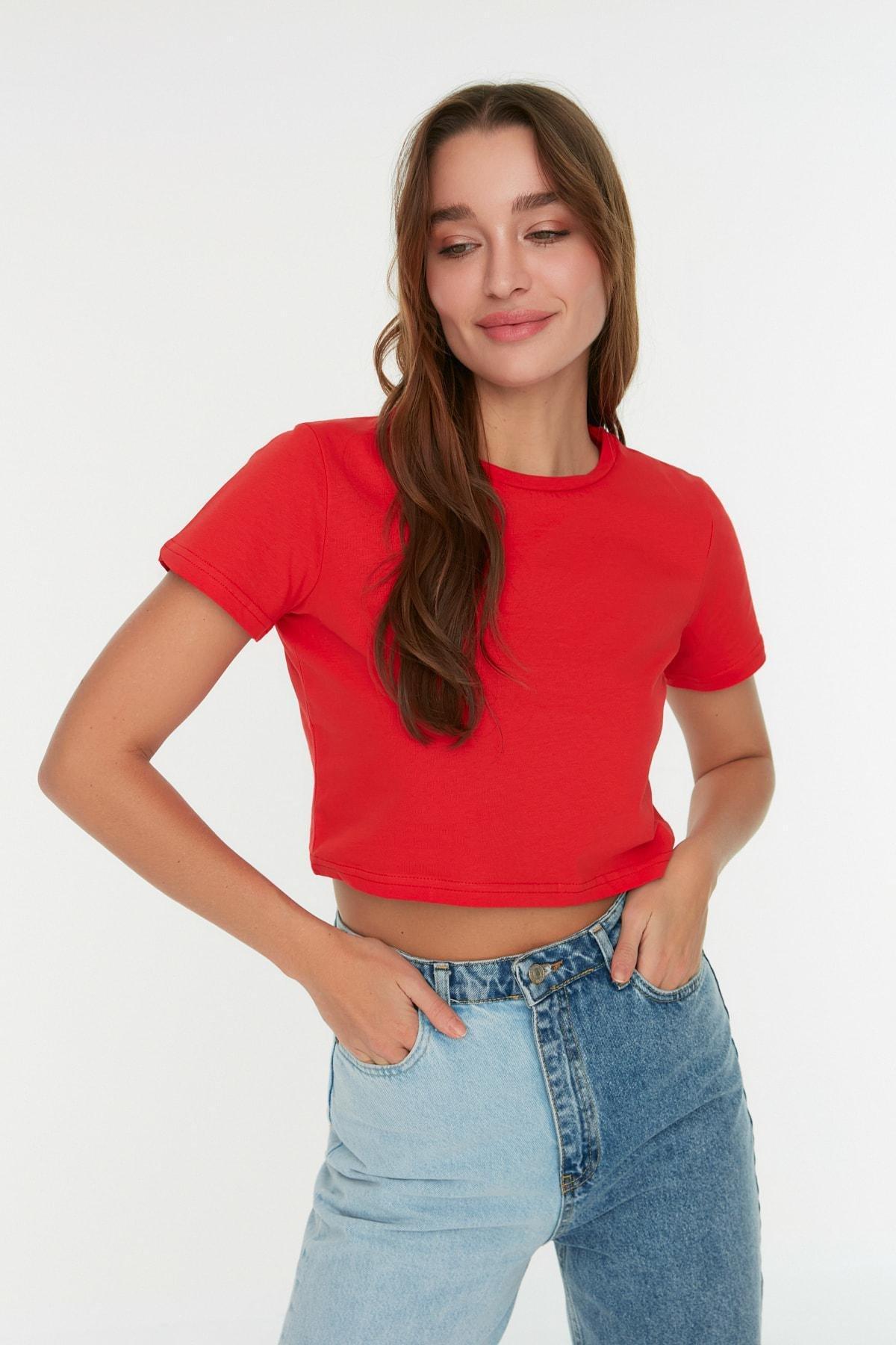 Multicolour Crop T-Shirt, Set Of 2, Dark blue, large image number 3