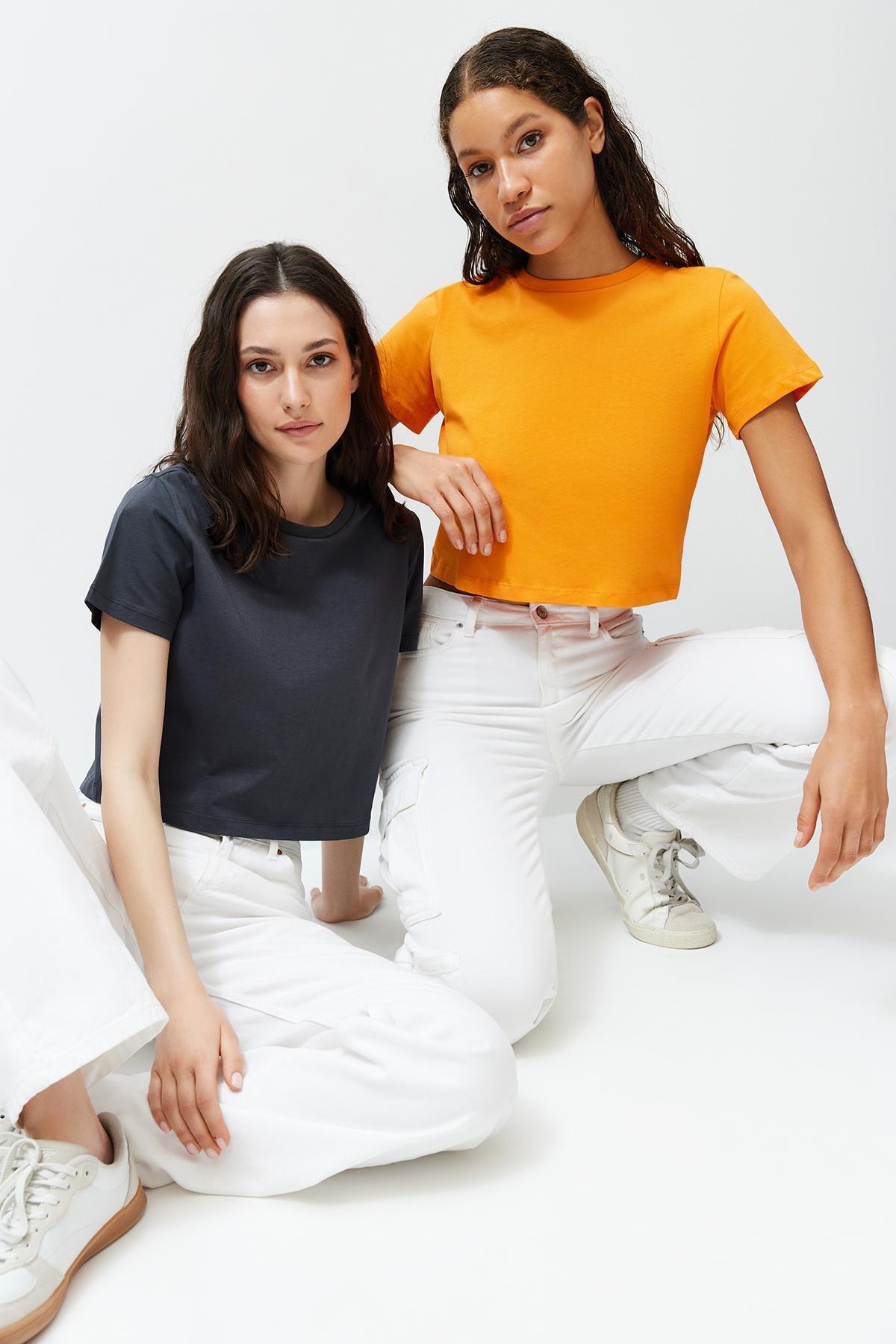 Multicolour Knitted T-Shirt, Set Of 2, , large image number 0