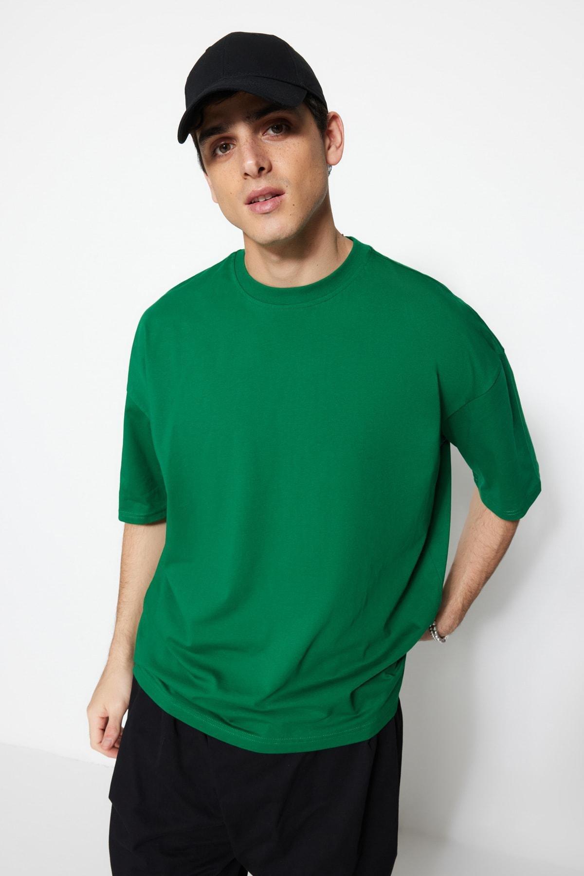 Green Graphic Oversize T-Shirt, , large image number 2