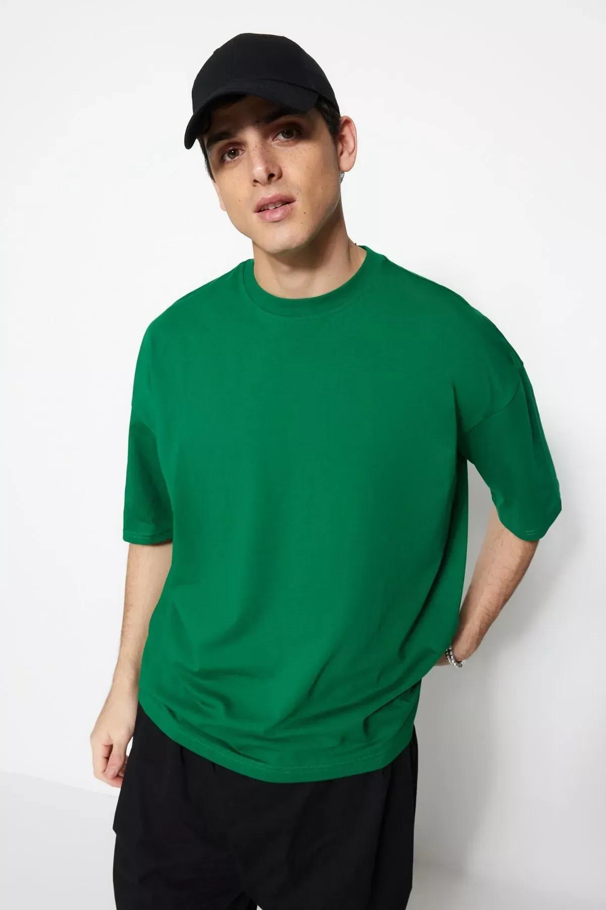 Green Graphic Oversize T-Shirt, , large image number 2