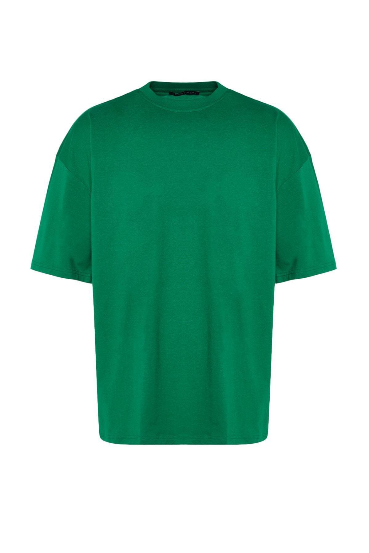 Green Graphic Oversize T-Shirt, , large image number 5