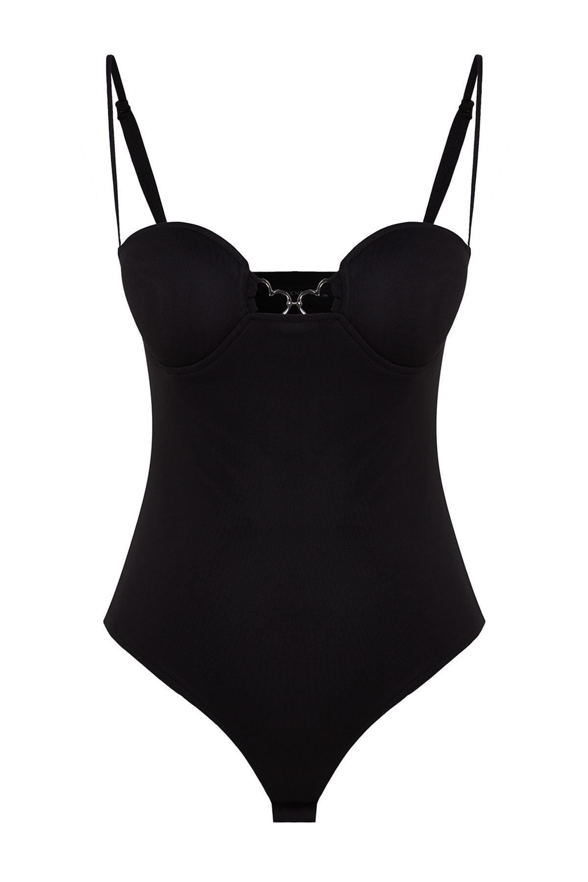 Trendyol - Black Fitted Bodysuit