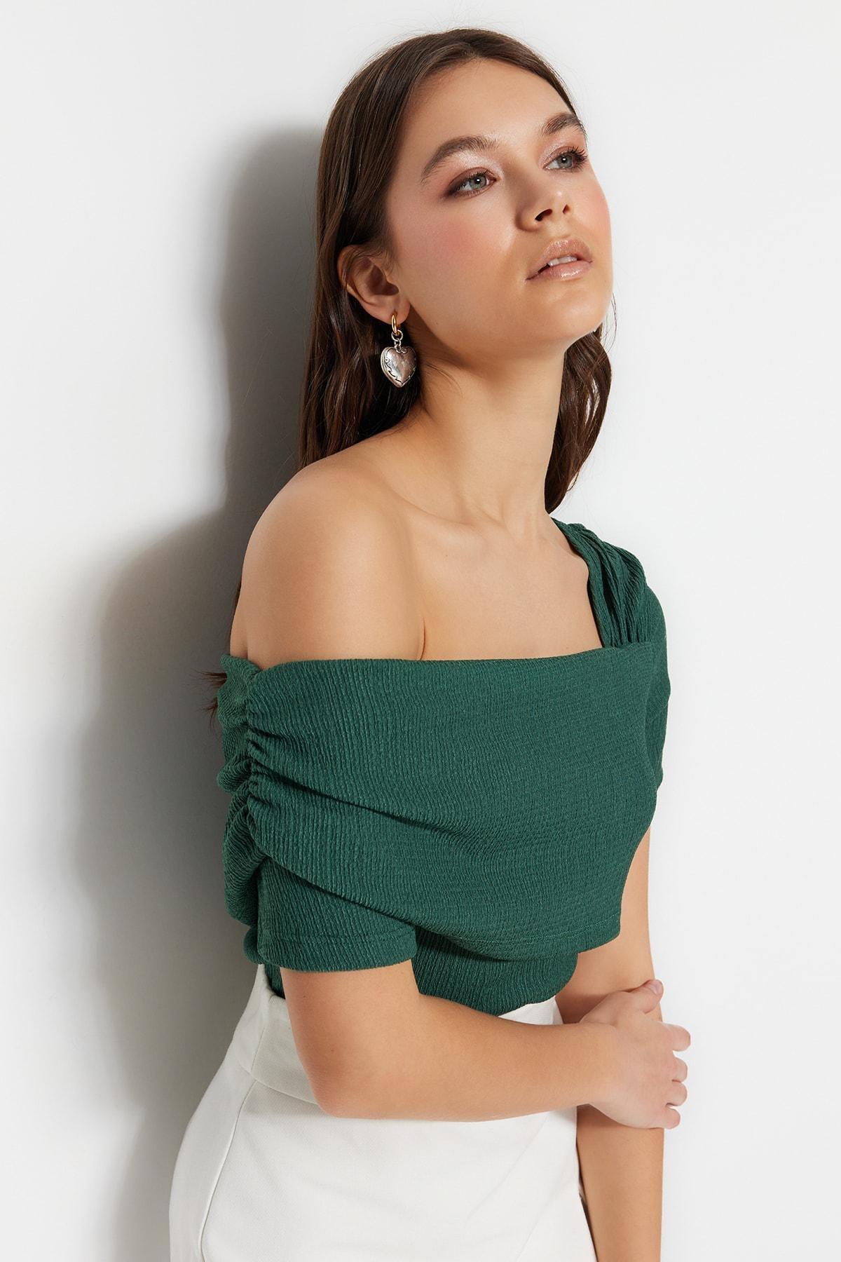Slim Fit Bodysuit, Green, large image number 1
