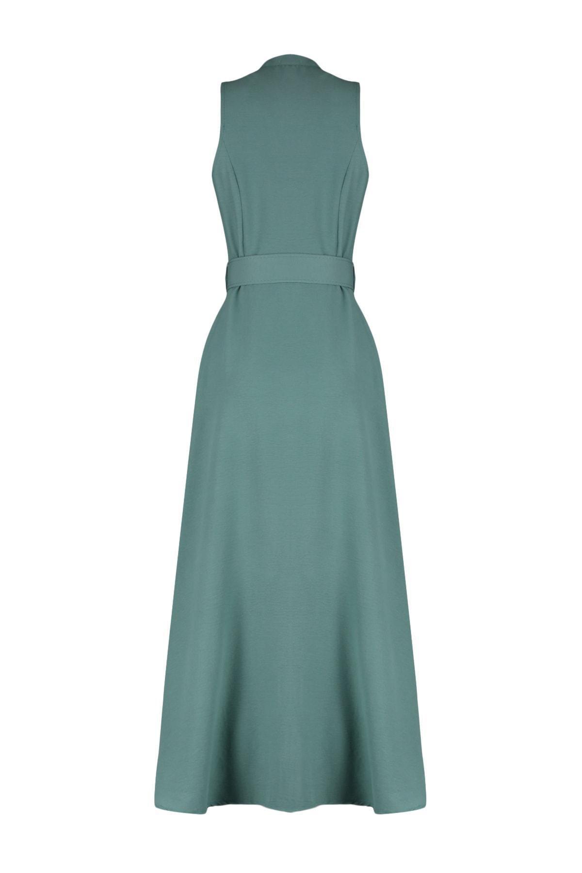 Green Shirt Dress, , large image number 7