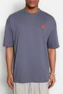 Trendyol - Gray Printed Oversize T-Shirt