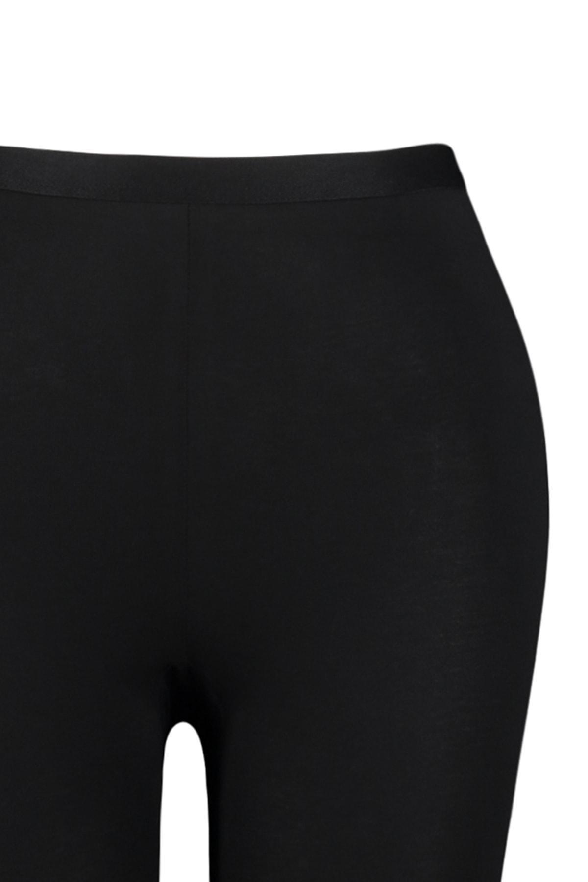 Black High Waist Plus Size Leggings, , large image number 5