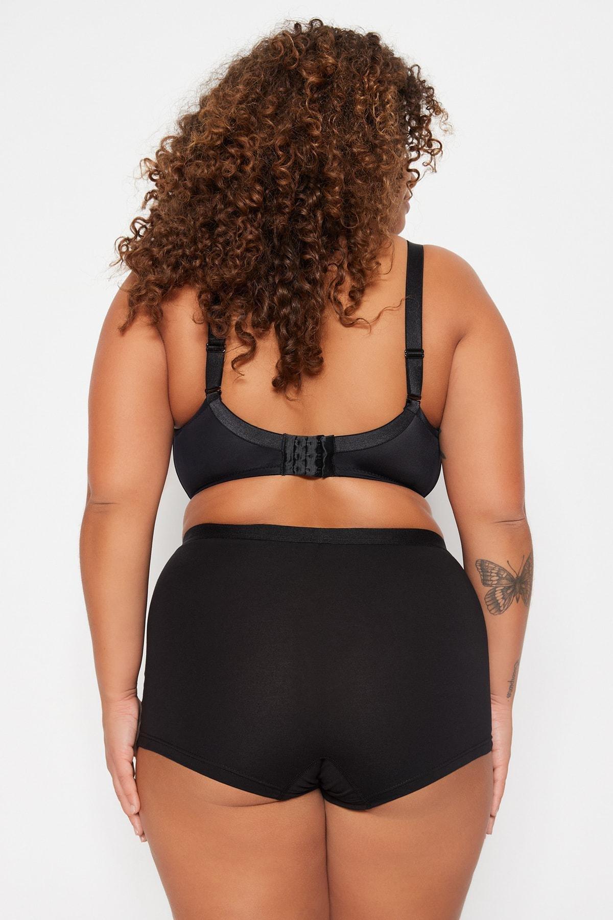 Black Plus Size Underwear, , large image number 3