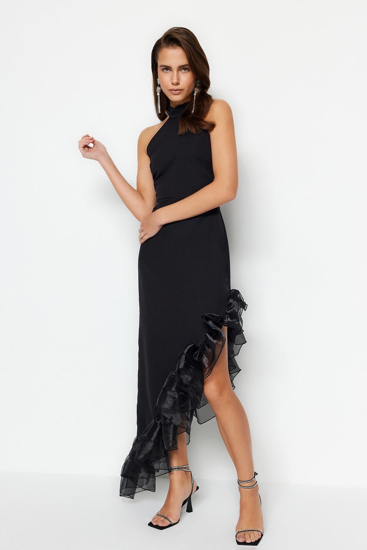 Black Fitted Shift Occassionwear Dress, , large image number 0