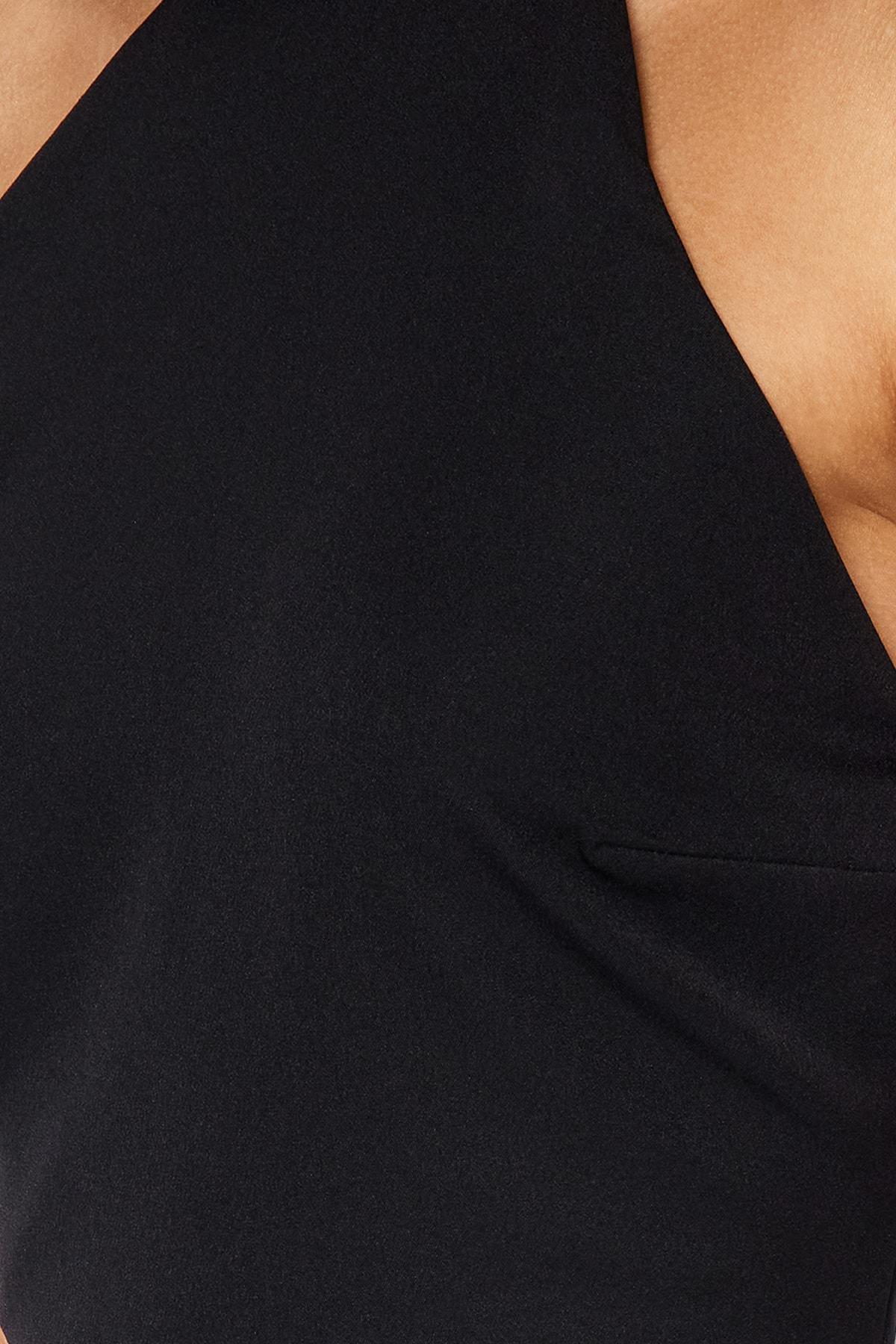 Black Fitted Shift Occassionwear Dress, , large image number 3