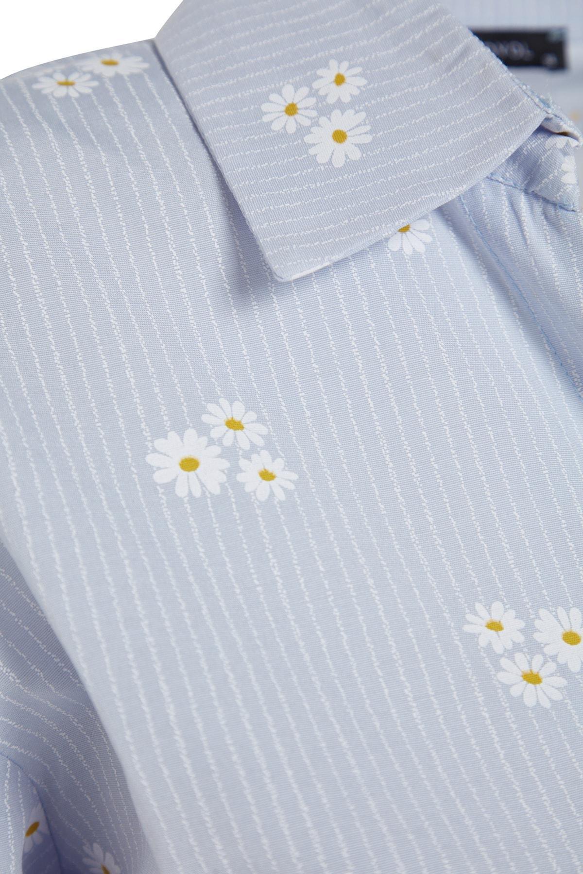 Blue Floral Shirt, , large image number 6