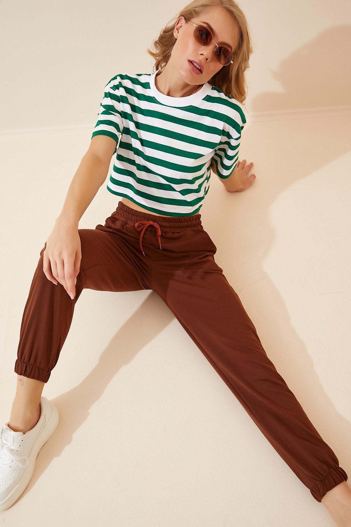 Brown Pocketed Sweatpants, , large image number 1