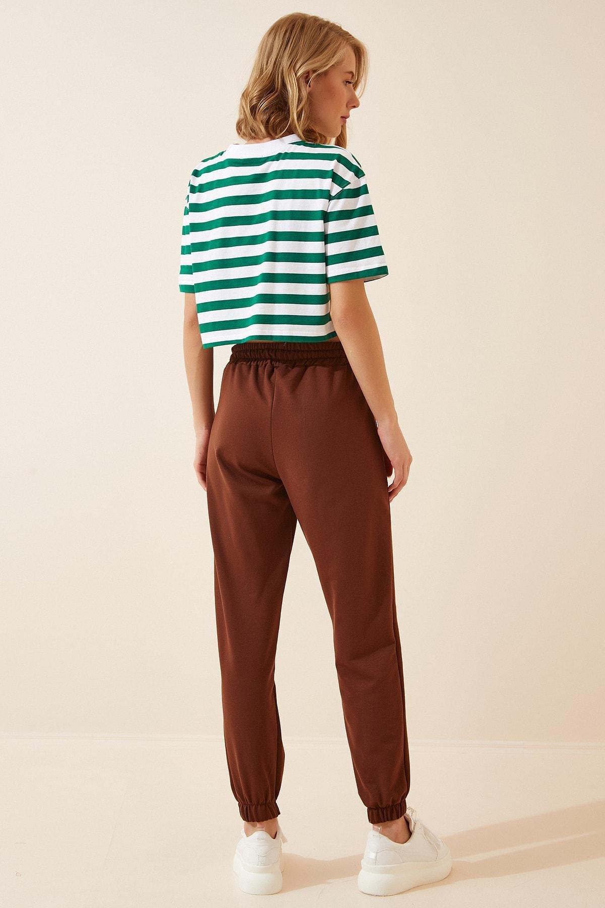 Brown Pocketed Sweatpants, , large image number 4