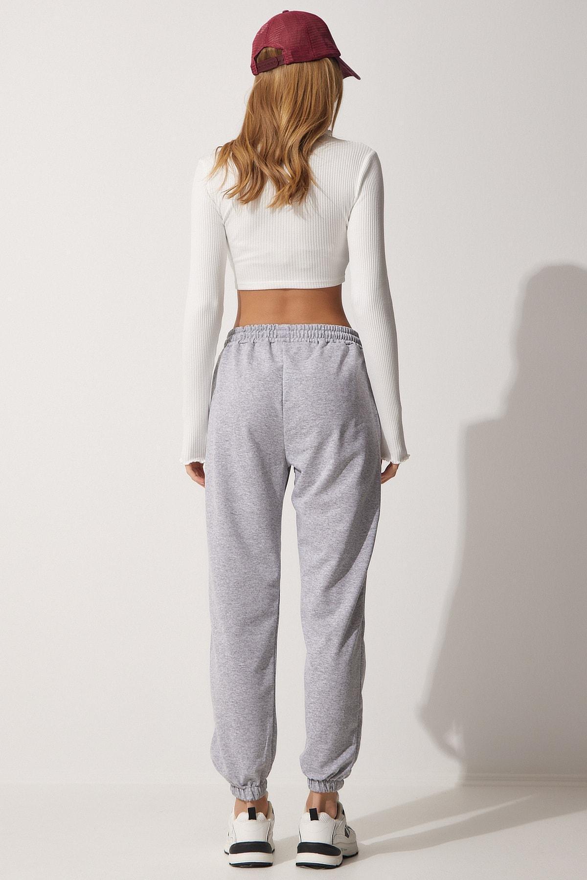 Gray Pocketed Sweatpants, , large image number 4