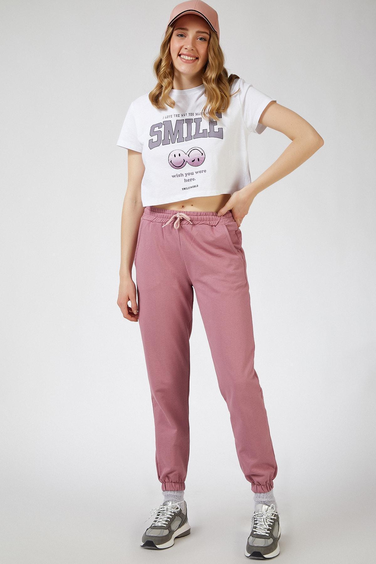 Pink Pocketed Sweatpants, Light Dried Rose, large image number 0