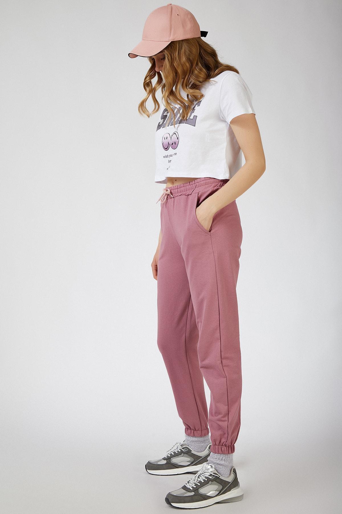 Pink Pocketed Sweatpants, Light Dried Rose, large image number 1