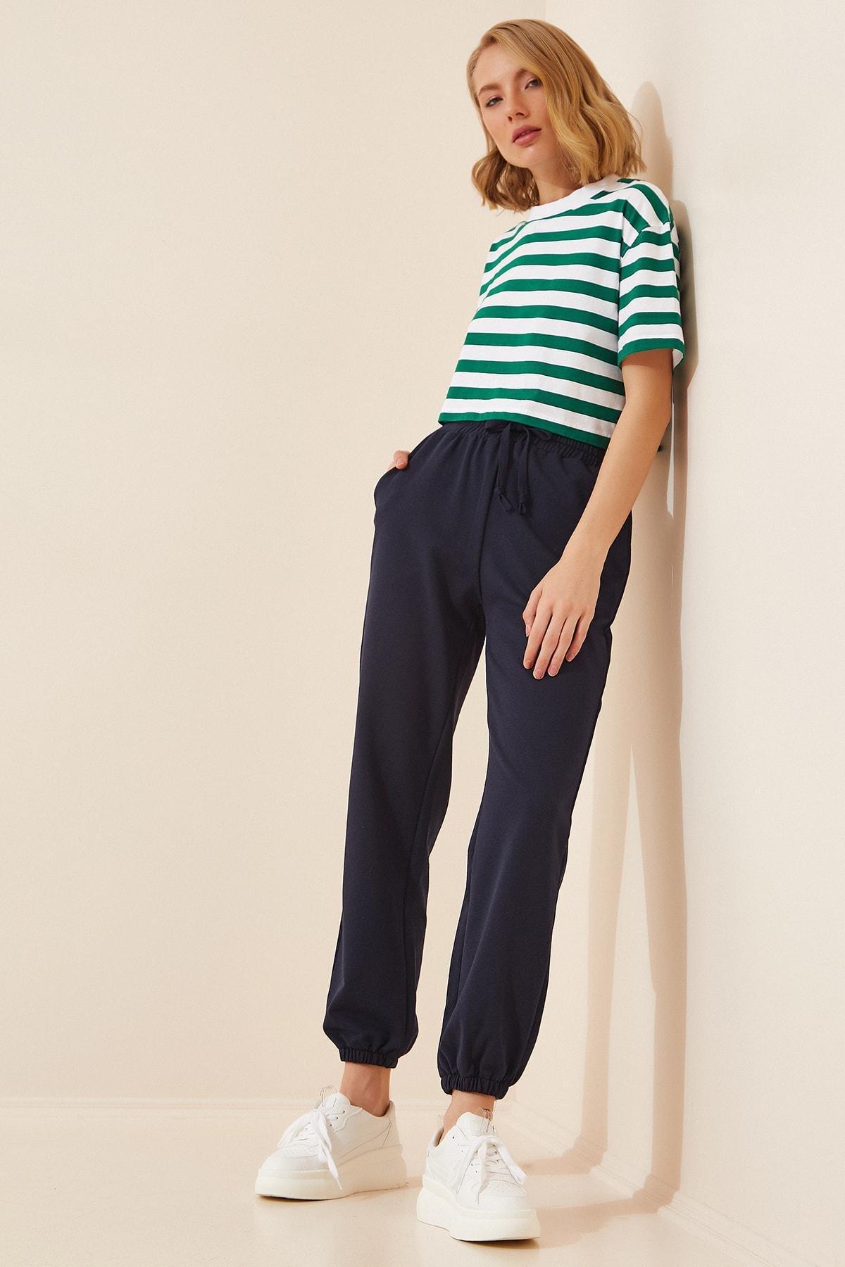 Navy Sweatpants With Pockets, , large image number 1