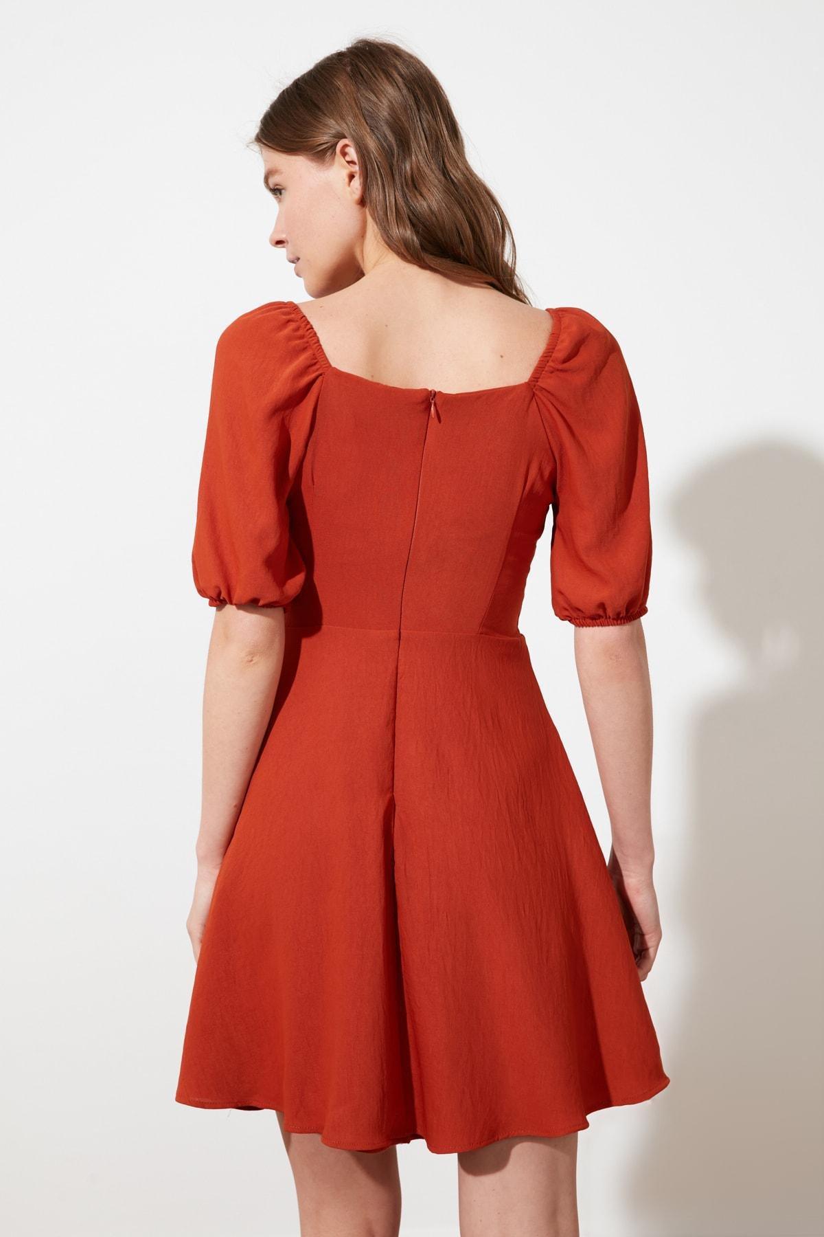 Orange A-Line Dress, Orange, large image number 2