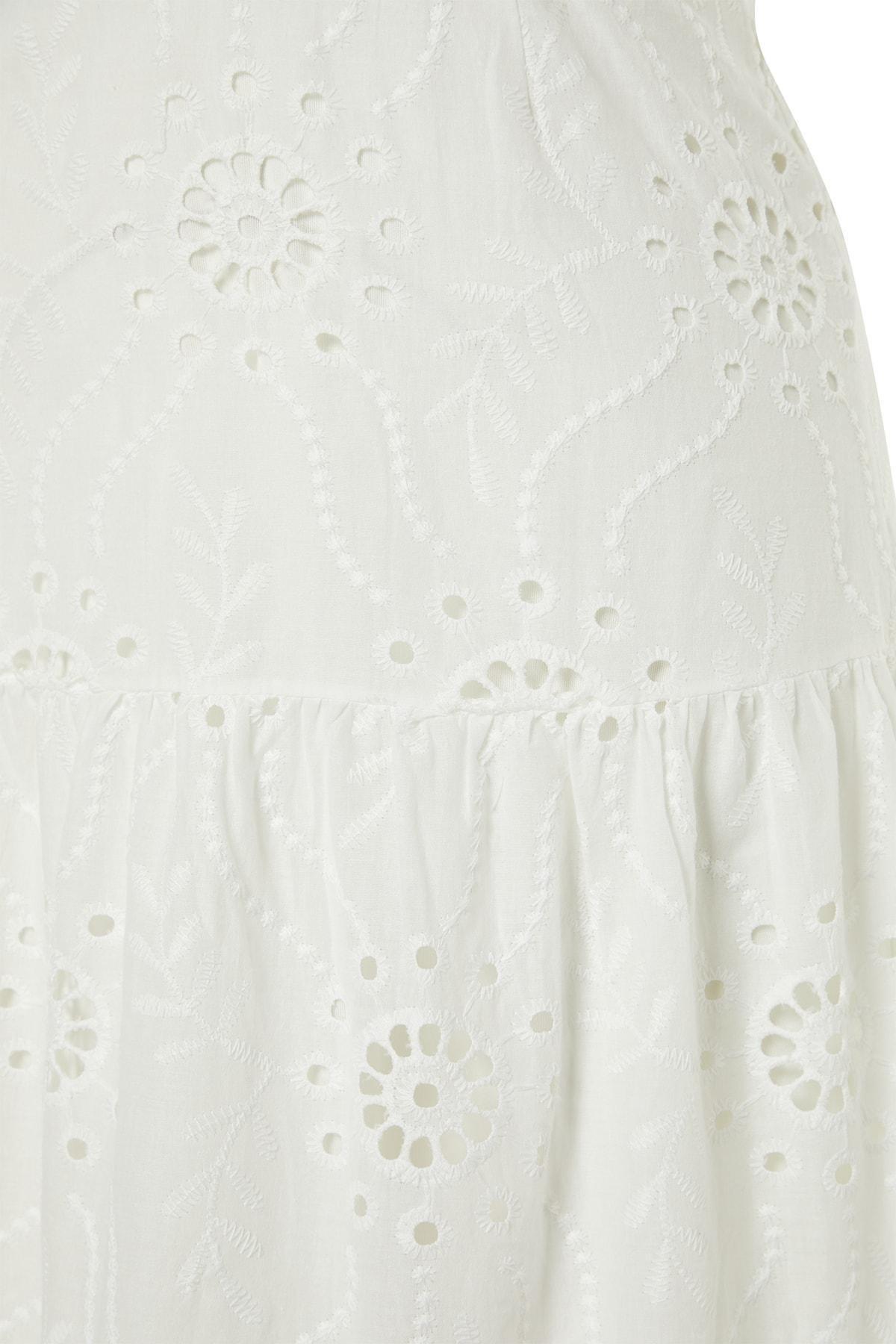 White Skater Dress, , large image number 6