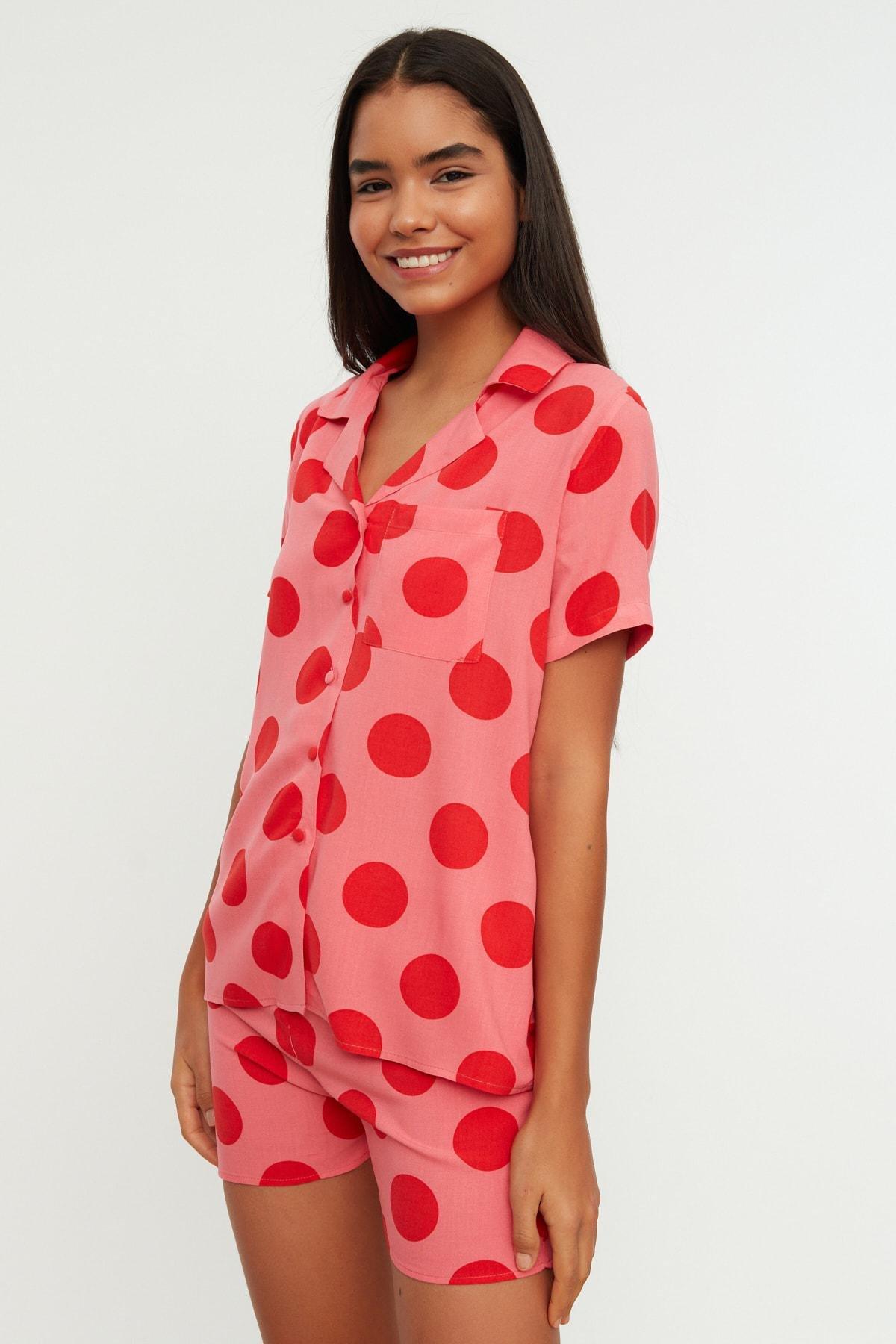Pink Polka Dot Pajama Set, , large image number 1
