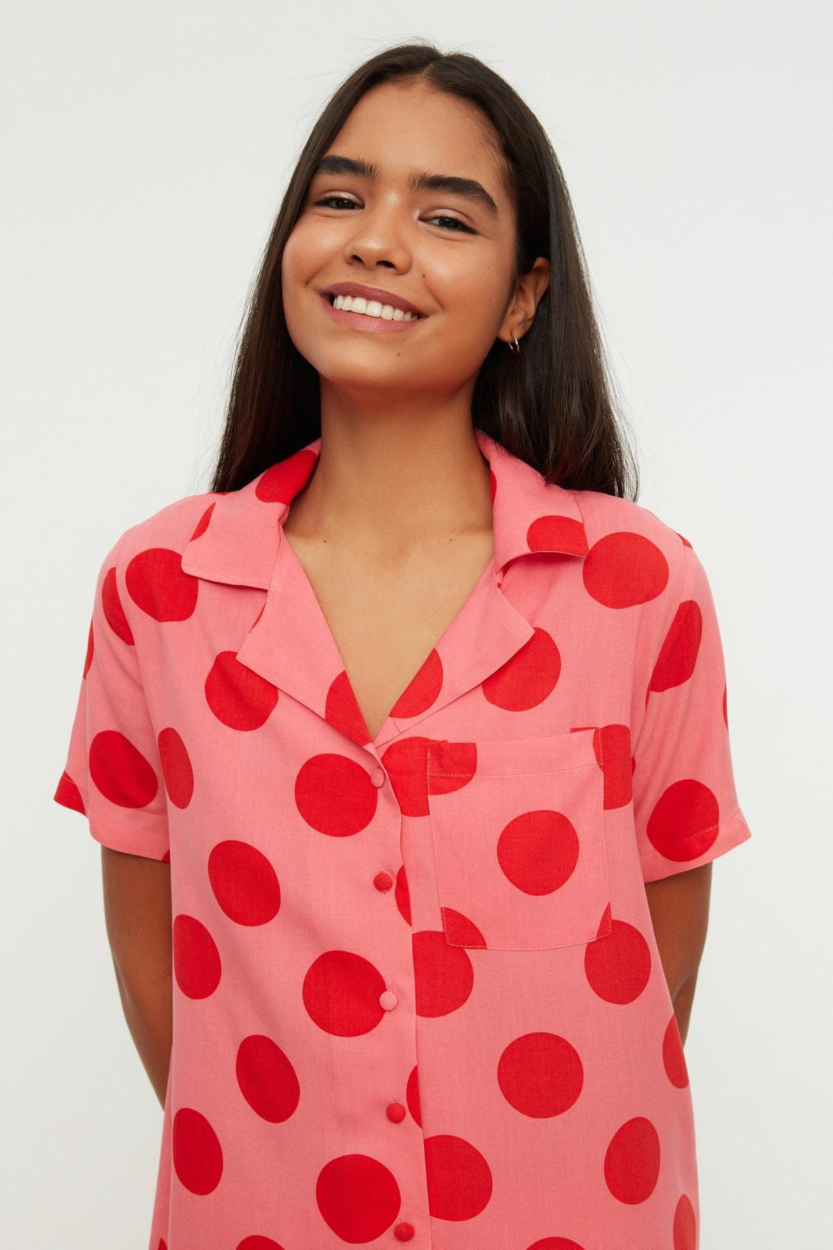Pink Polka Dot Pajama Set, , large image number 2