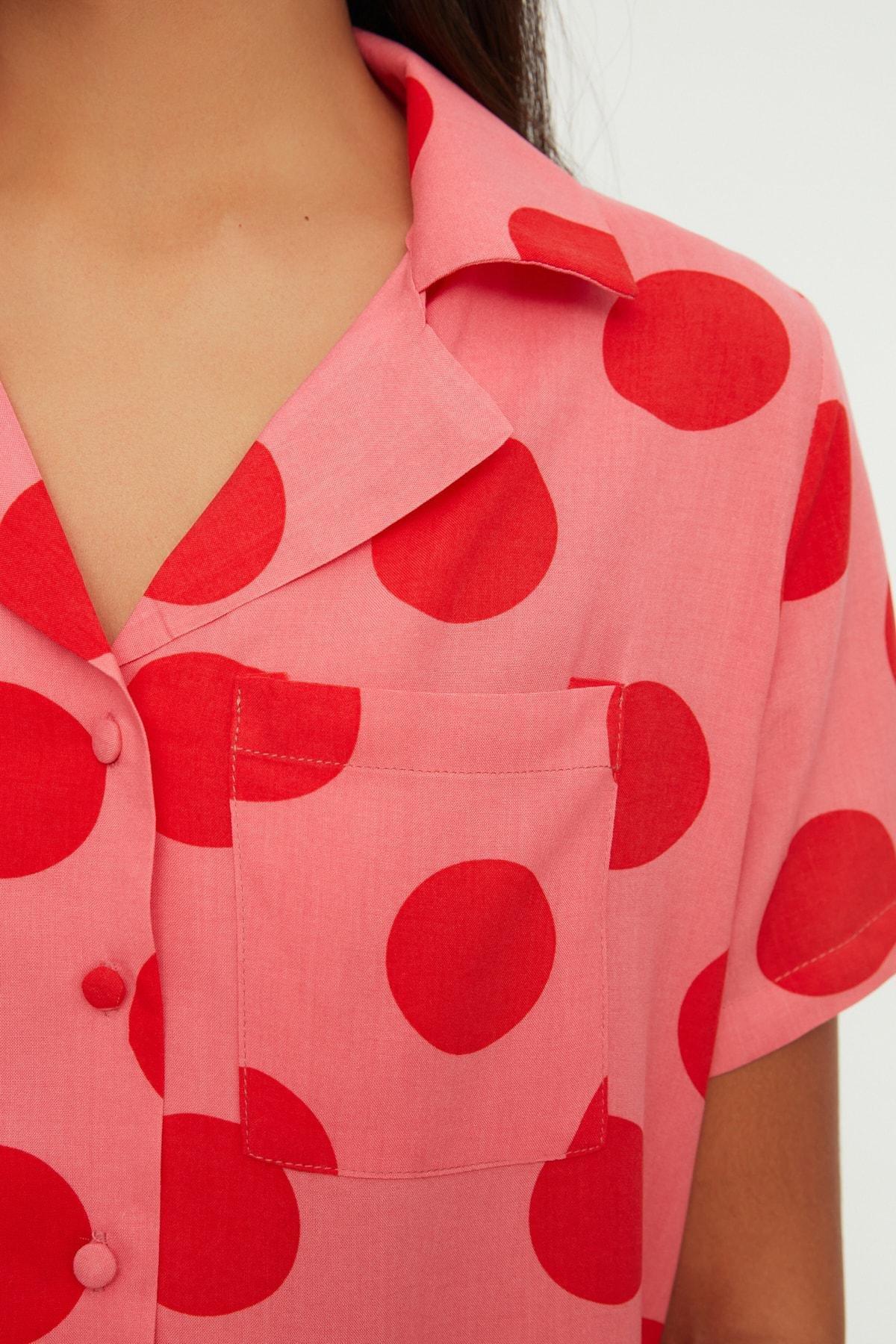 Pink Polka Dot Pajama Set, , large image number 3