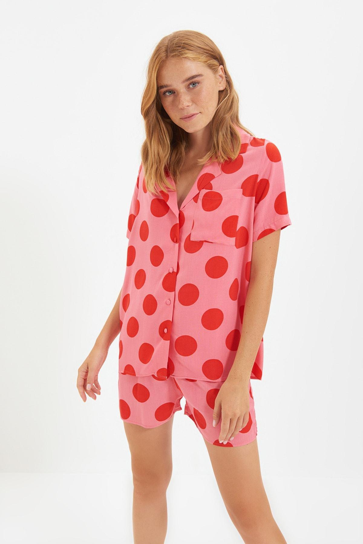 Pink Polka Dot Pajama Set, , large image number 8