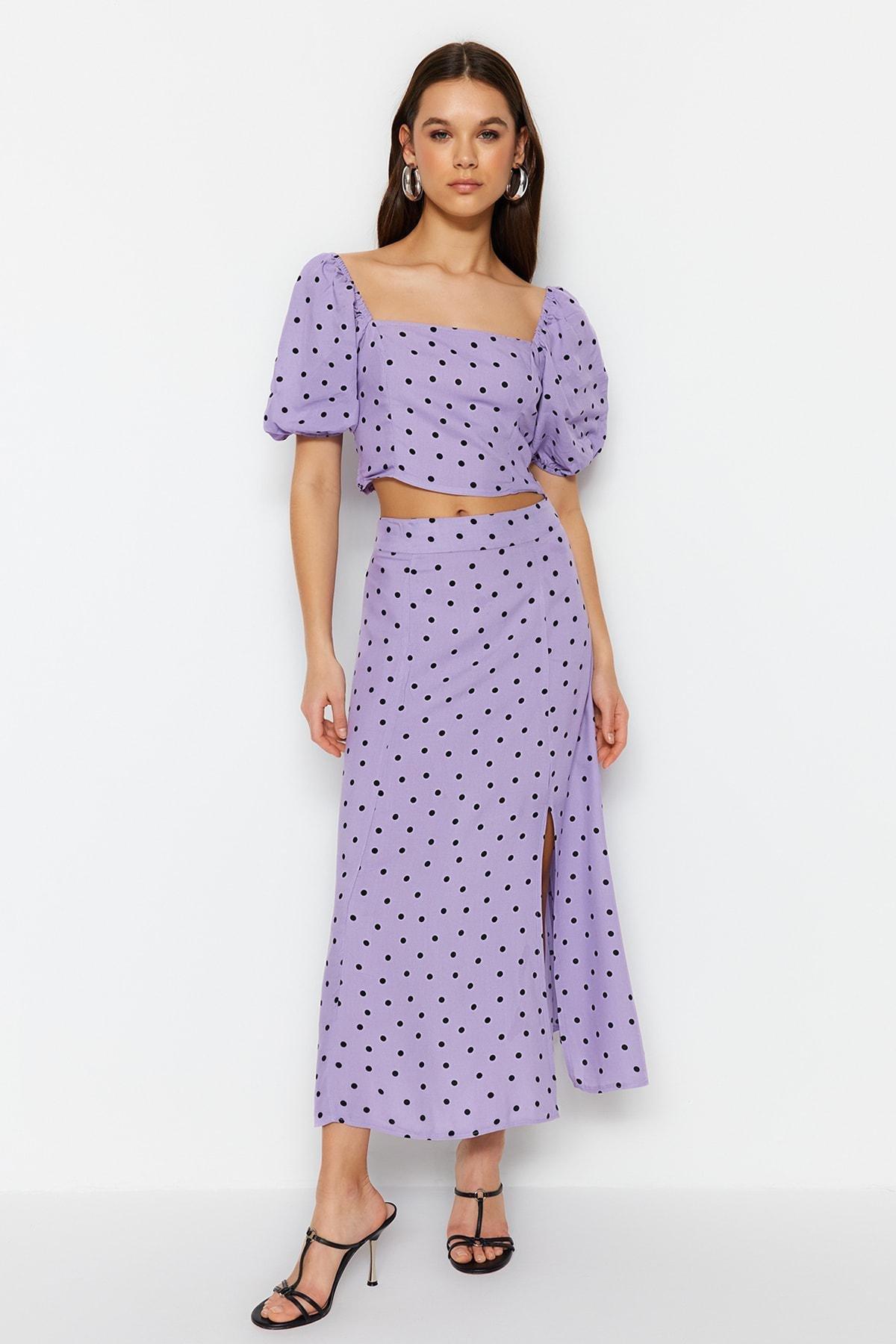 Purple Polka Dot Co-Ord Set, , large image number 4