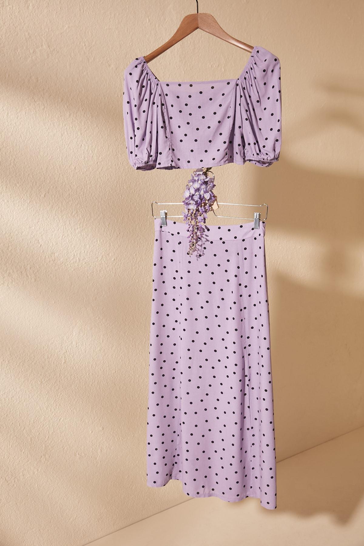 Purple Polka Dot Co-Ord Set, , large image number 8