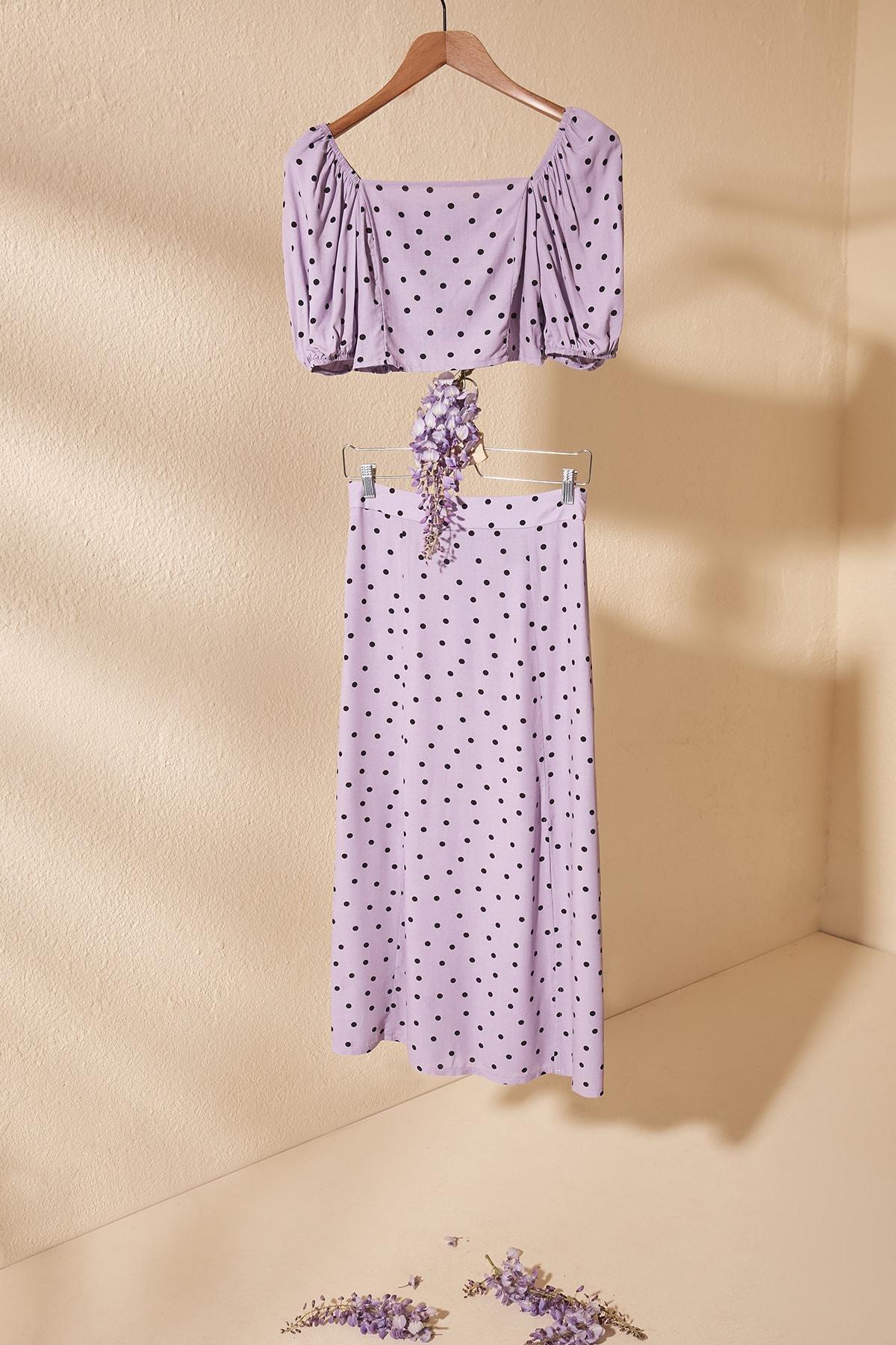 Purple Polka Dot Co-Ord Set, , large image number 9