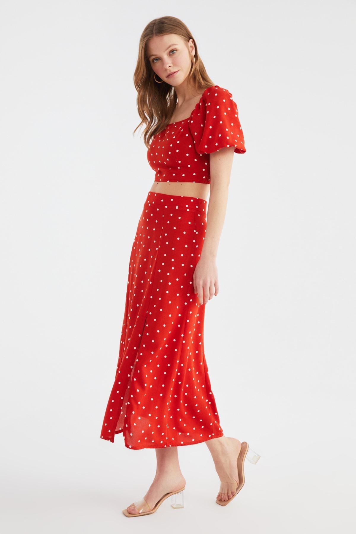 Orange Polka Dot Co-Ord Set, Orange, large image number 2