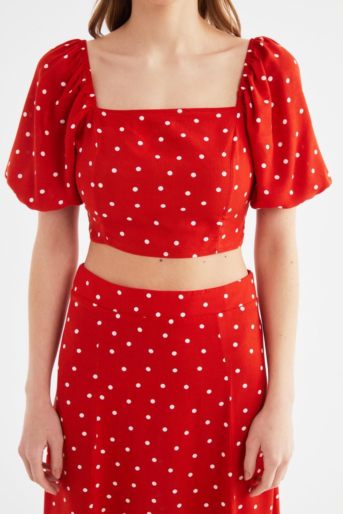 Orange Polka Dot Co-Ord Set, Orange, large image number 6