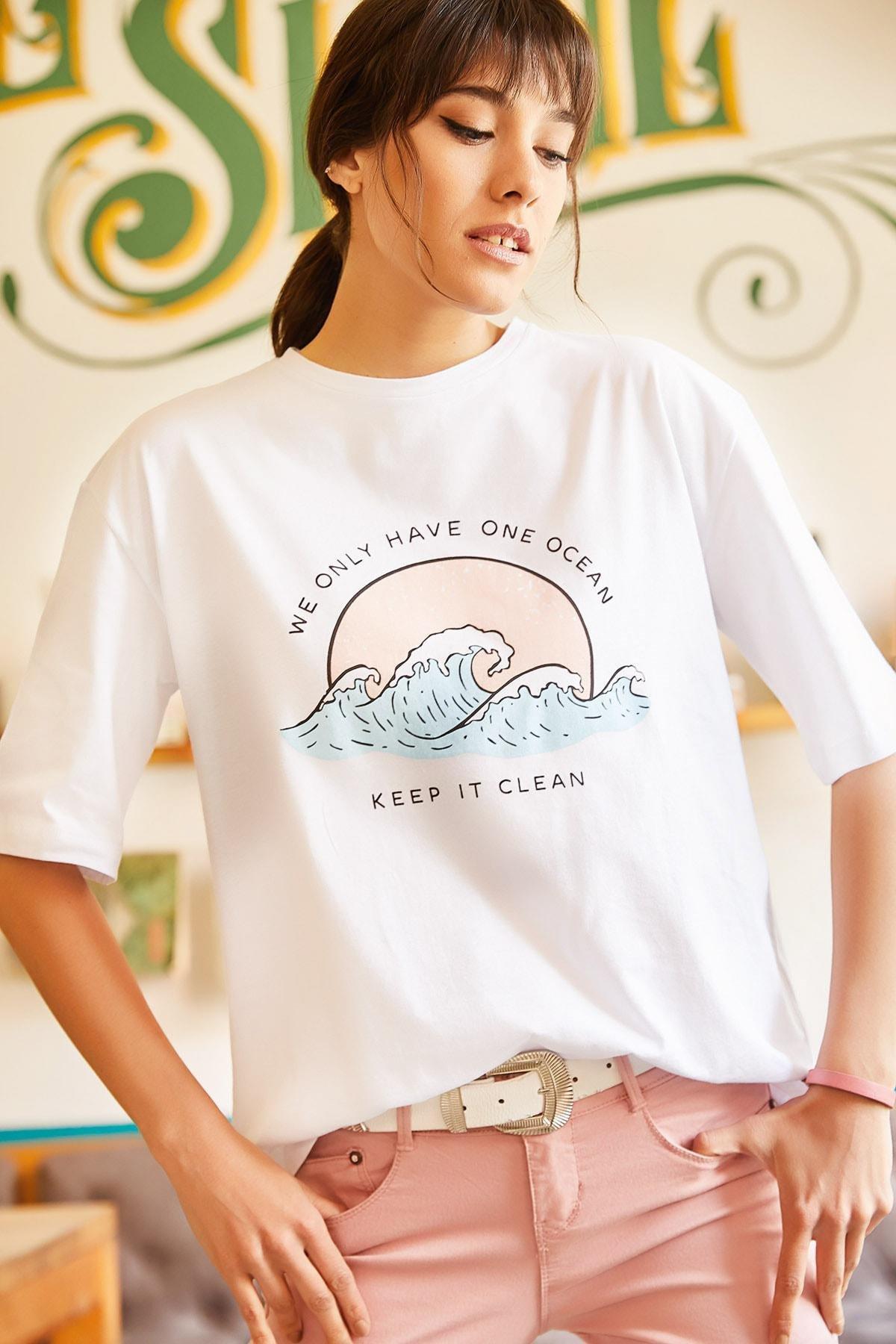 White Regular Fit T-Shirt, , large image number 1