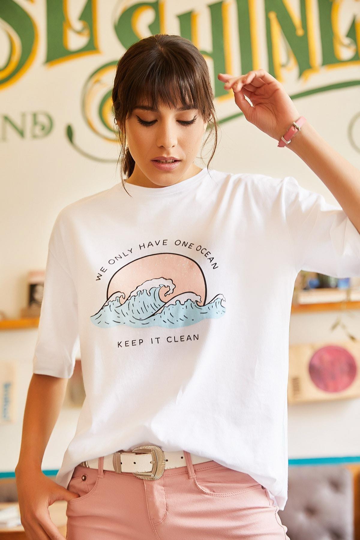 White Regular Fit T-Shirt, , large image number 2