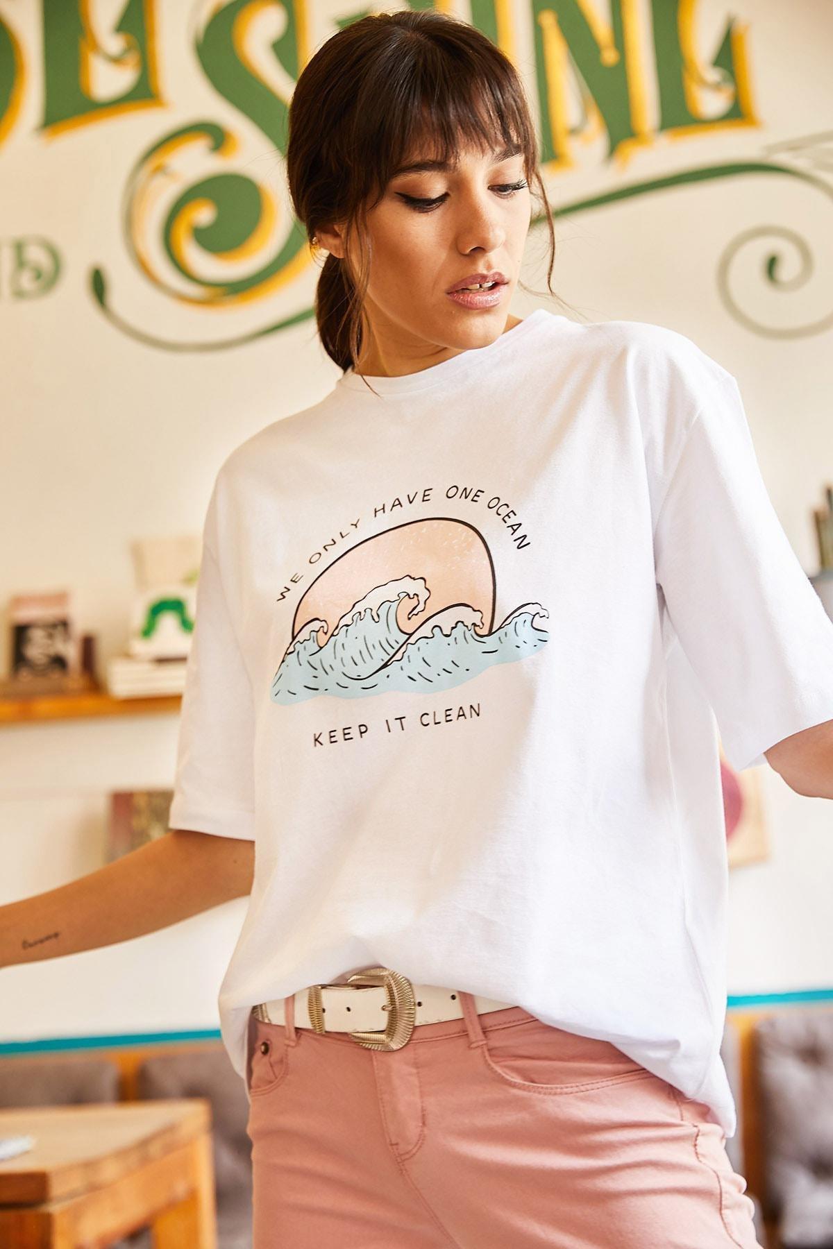 White Regular Fit T-Shirt, , large image number 3
