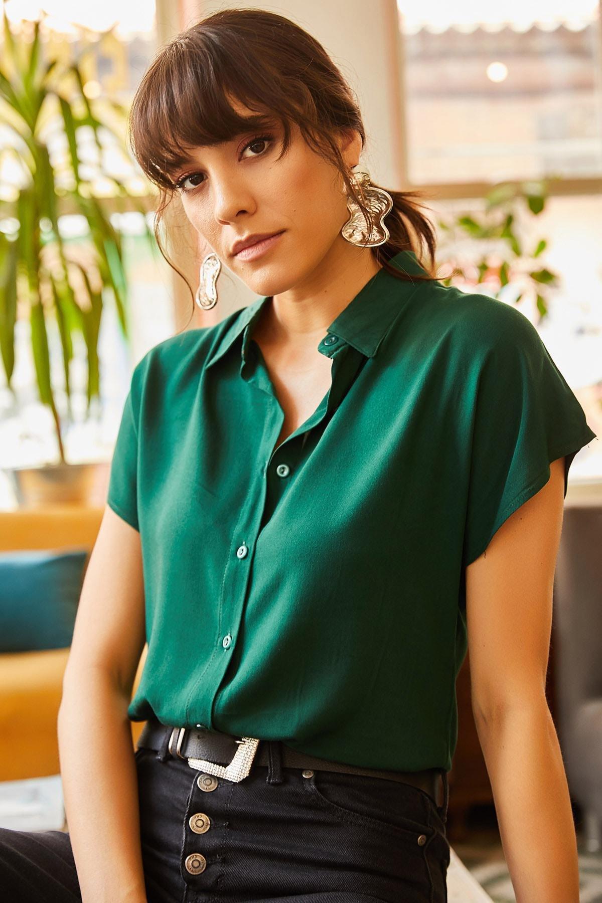 Green Short Sleeve Shirt, , large image number 2