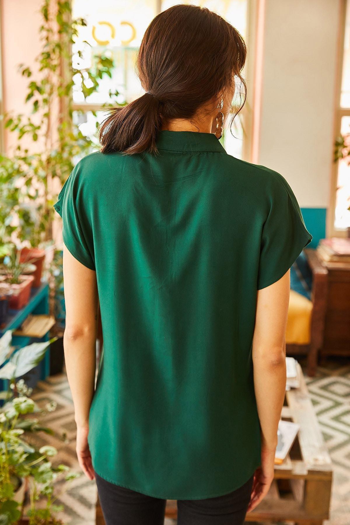Green Short Sleeve Shirt, , large image number 4