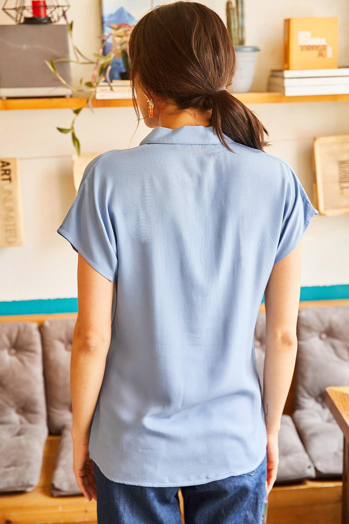 Blue Regular Shirt, Indigo, large image number 1