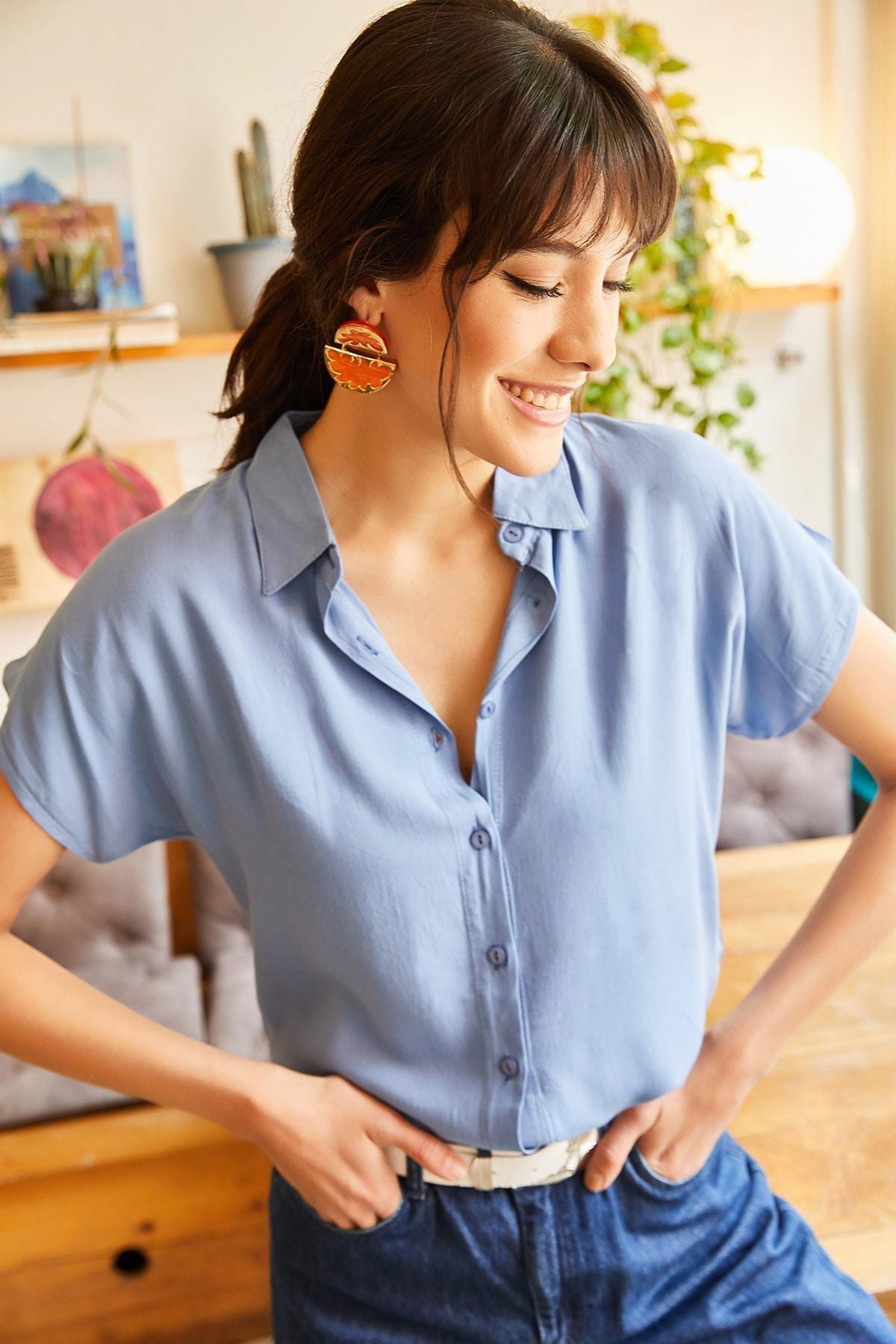 Blue Regular Shirt, Indigo, large image number 2