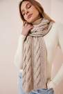 Happiness - Beige Casual Scarf