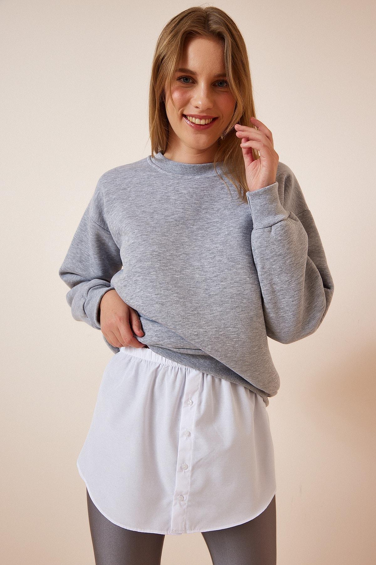 White Turtleneck Shirt, White, large image number 1