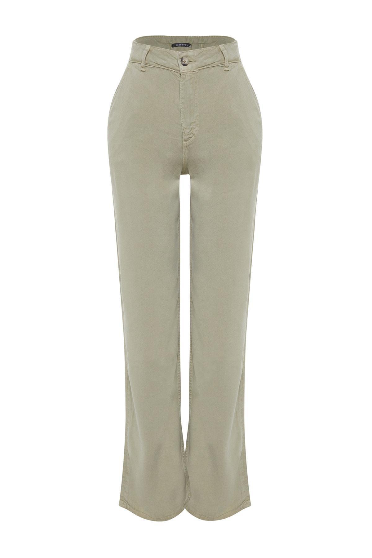 Green Low Waist Wide Leg Jeans, , large image number 7