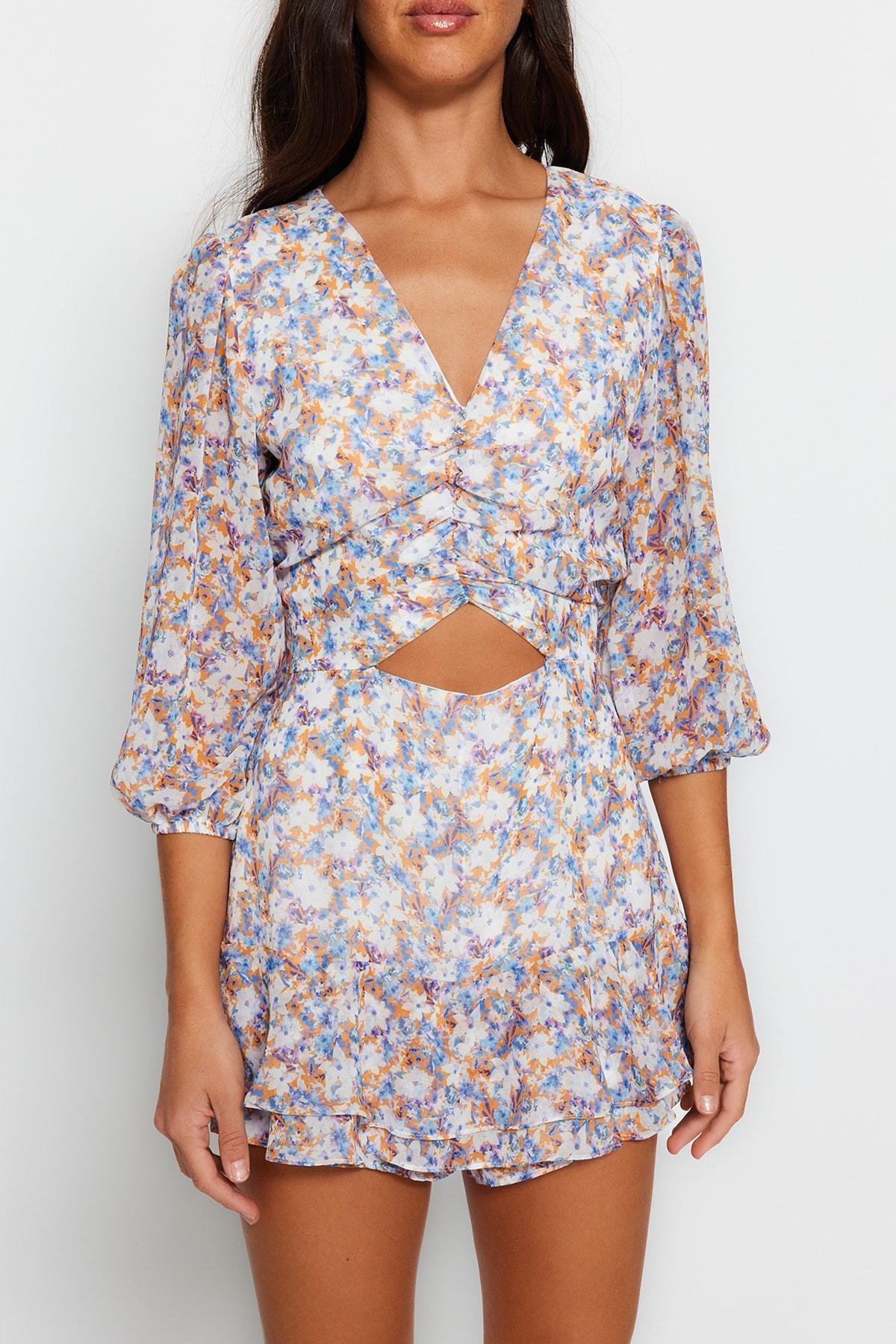 Multicolour Floral Jumpsuit, , large image number 2