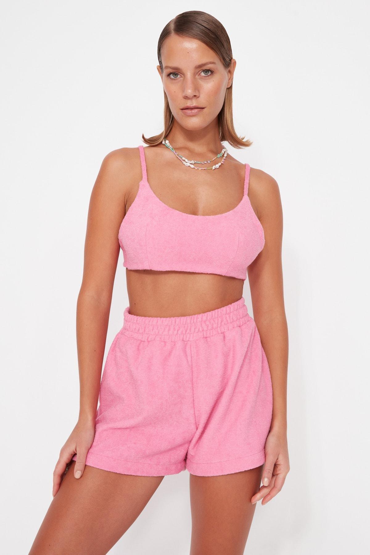 Pink Crew Neck Co-Ord Set, , large image number 1
