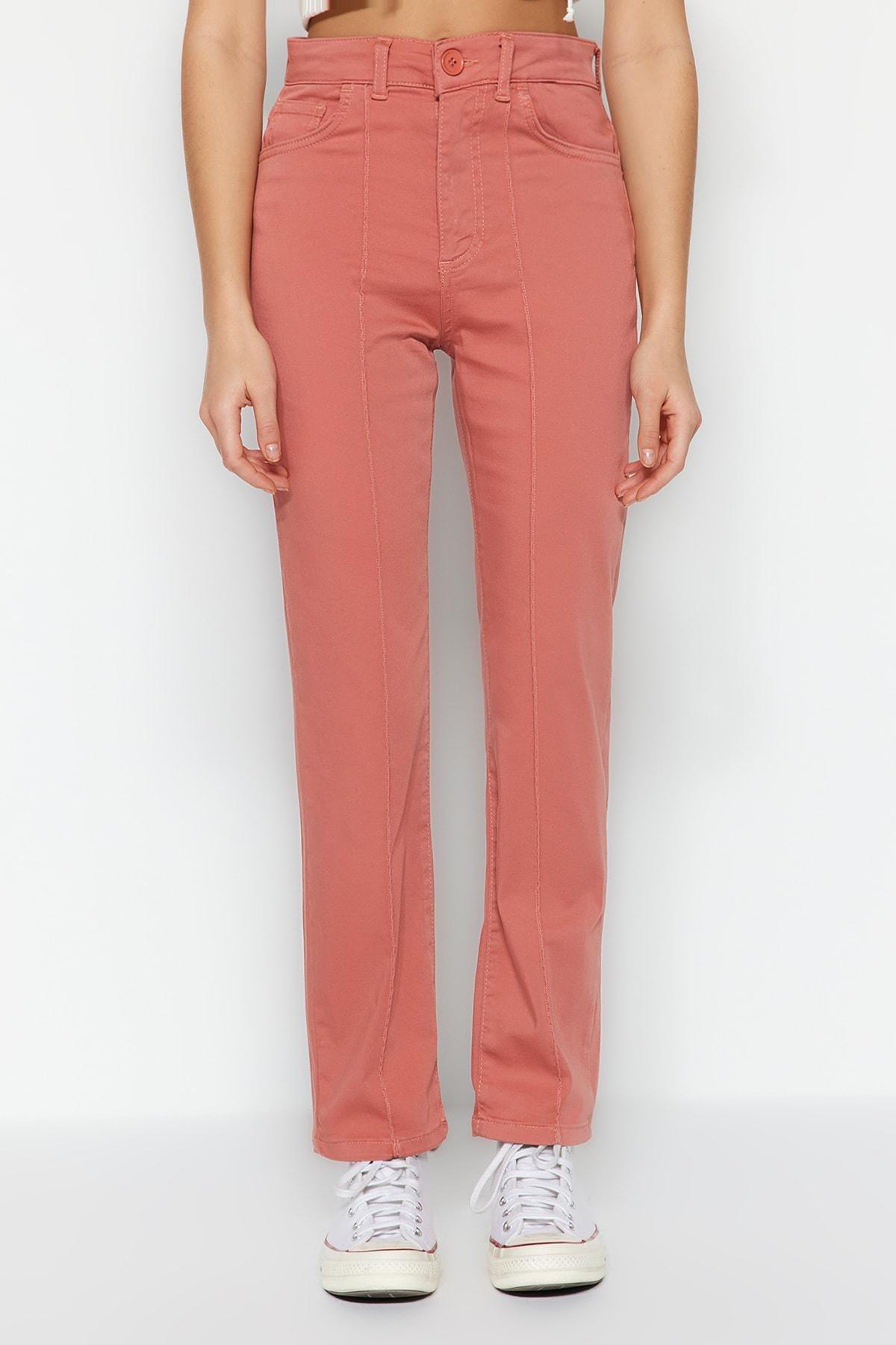Pink Flare Slim Jeans, , large image number 4