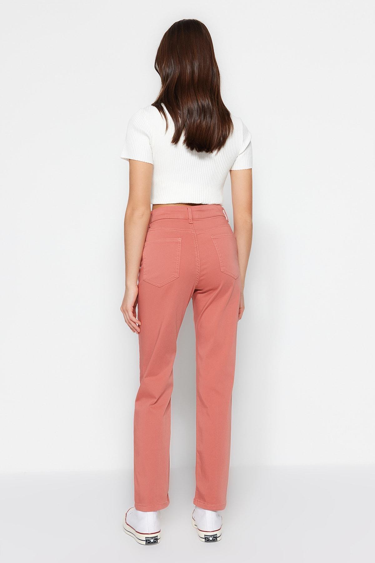 Pink Flare Slim Jeans, , large image number 5