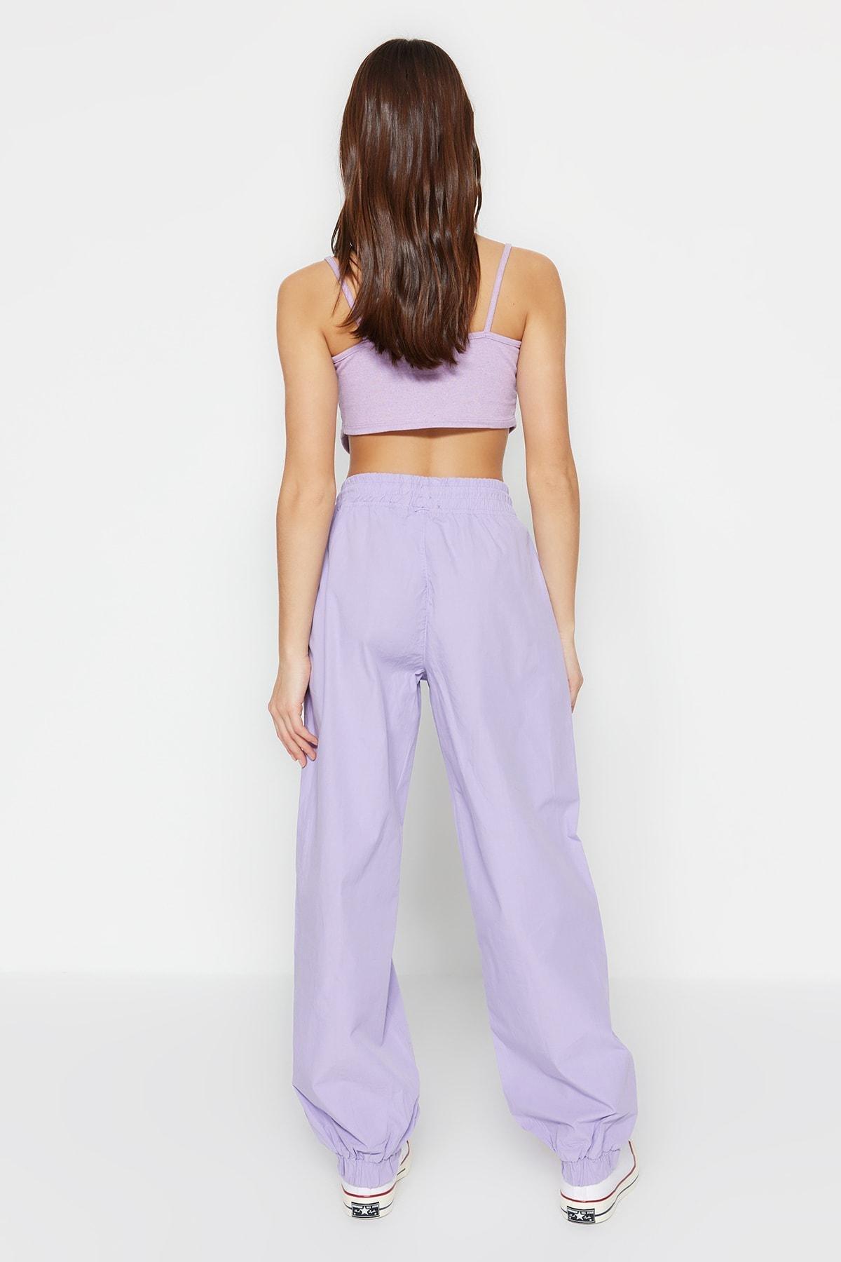 Purple Mid Waist Jeans, , large image number 4